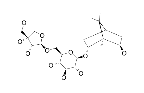 (2R,6S)-BORNANE-2,6-DIOL-2-O-BETA-D-APIOFURANOSYL-(1->6)-BETA-D-GLUCOPYRANOSIDE