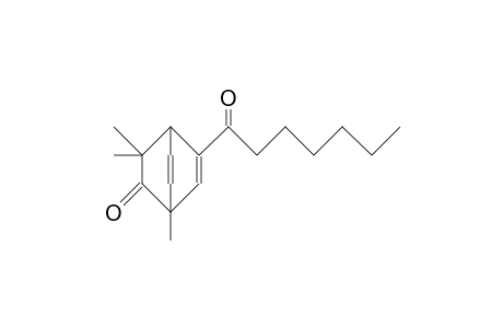 3-Heptanoyl-1,8,8-trimethyl-bicyclo(2.2.2)octa-2,5-dien-7-one