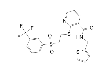 N-(2-thenyl)-2-[2-[3-(trifluoromethyl)phenyl]sulfonylethylthio]nicotinamide