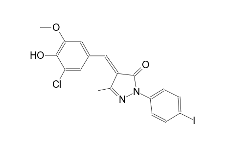 (4E)-4-(3-chloro-4-hydroxy-5-methoxybenzylidene)-2-(4-iodophenyl)-5-methyl-2,4-dihydro-3H-pyrazol-3-one
