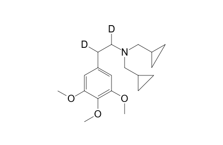 N,N-Bis-(Cyclopropylmethyl)-3,4,5-trimethoxy-alpha-beta-di-deuterophenethylamine