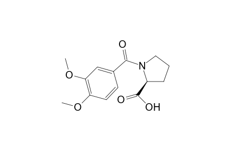 (2S)-1-(3,4-dimethoxybenzoyl)pyrrolidine-2-carboxylic acid