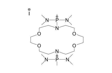 N,N'-BIS(TETRAMETHYLDIAMIDOMETHYLPHOSPHONIO)-DIAZA-18-CROWN-6 DIIODIDE