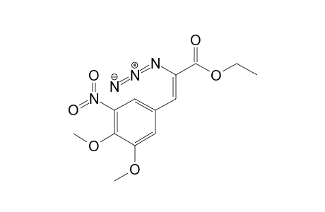 (Z)-2-azido-3-(3,4-dimethoxy-5-nitro-phenyl)acrylic acid ethyl ester