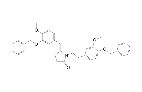 (5E)-1-[2-(3-methoxy-4-phenylmethoxy-phenyl)ethyl]-5-[(4-methoxy-3-phenylmethoxy-phenyl)methylidene]pyrrolidin-2-one