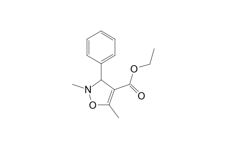 4-Isoxazolecarboxylic acid, 2,3-dihydro-2,5-dimethyl-3-phenyl-, ethyl ester