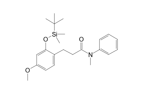 3-(2'-t-Butyldimethylsilyloxy-4'-methoxyphenyl)-N-methyl-N-phenylpropanamide