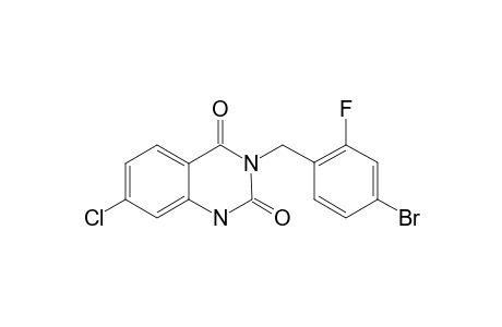 3-(4-bromo-2-fluoro-benzyl)-7-chloro-1H-quinazoline-2,4-quinone