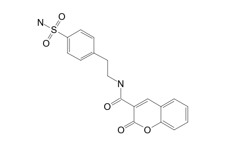 2-keto-N-[2-(4-sulfamoylphenyl)ethyl]chromene-3-carboxamide