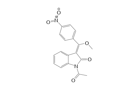 1-Acetyl-3-[1-methoxy-1-(4-nitrophenyl)meth-(Z)-ylidene]indolin-2-one