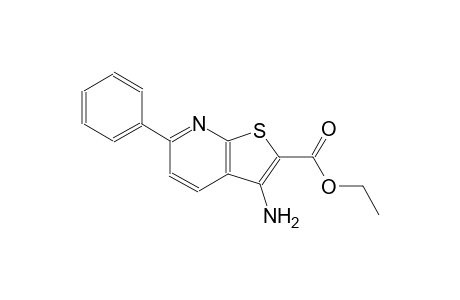 thieno[2,3-b]pyridine-2-carboxylic acid, 3-amino-6-phenyl-, ethylester