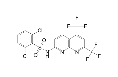 Benzenesulfonamide, N-[5,7-bis(trifluoromethyl)-1,8-naphthyridin-2-yl]-2,6-dichloro-