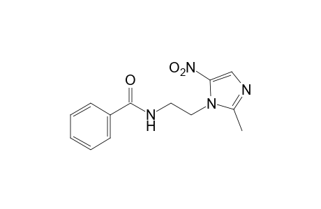 N-[2-(2-methyl-5-nitroimidazol-1-yl)ethyl]benzamide