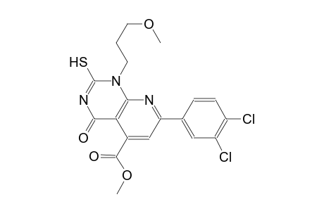pyrido[2,3-d]pyrimidine-5-carboxylic acid, 7-(3,4-dichlorophenyl)-1,4-dihydro-2-mercapto-1-(3-methoxypropyl)-4-oxo-, methyl ester