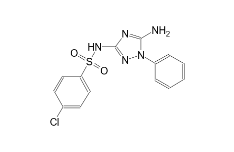 N-(5-amino-1-phenyl-1H-1,2,4-triazol-3-yl)-4-chlorobenzenesulfonamide