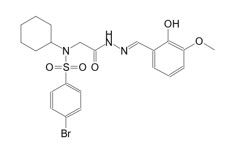 4-bromo-N-cyclohexyl-N-{2-[(2E)-2-(2-hydroxy-3-methoxybenzylidene)hydrazino]-2-oxoethyl}benzenesulfonamide