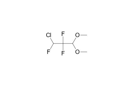 Propionaldehyde, 3-chloro-2,2,3-trifluoro-, dimethyl acetal