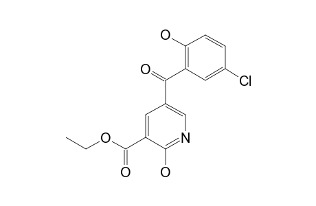 ETHYL-2-HYDROXY-5-(2-HYDROXY-5-CHLOROBENZOYL)-PYRIDINE-3-CARBOXYLATE