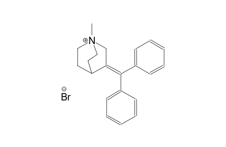3-(diphenylmethylene)-1-methyl-1-azoniabicyclo[2.2.2]octane bromide