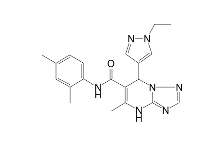 N-(2,4-dimethylphenyl)-7-(1-ethyl-1H-pyrazol-4-yl)-5-methyl-4,7-dihydro[1,2,4]triazolo[1,5-a]pyrimidine-6-carboxamide