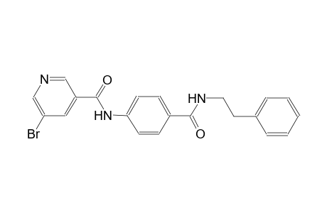 5-bromo-N-(4-{[(2-phenylethyl)amino]carbonyl}phenyl)nicotinamide