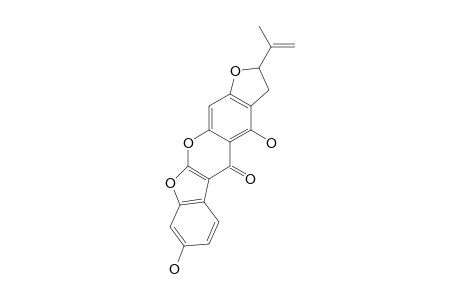 LACHNOISOFLAVONE_B;4,8-DIHYDROXY-2-ISOPROPENYL-2,3-DIHYDRO-5-H-[1]-BENZOFURO-[2.3-B]-FURO-[3.2-G]-CHROMEN-5-ONE