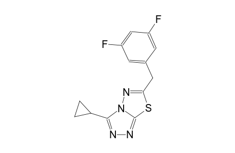 [1,2,4]triazolo[3,4-b][1,3,4]thiadiazole, 3-cyclopropyl-6-[(3,5-difluorophenyl)methyl]-