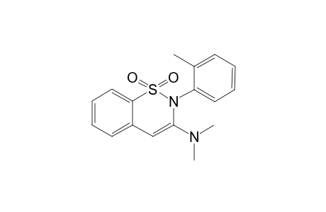 2-(2-Methylphenyl)-3-dimethylamino-2H-1,2-benzo[e]thiazine 1,1-dioxide
