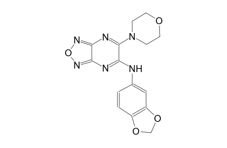 [1,2,5]oxadiazolo[3,4-b]pyrazin-5-amine, N-(1,3-benzodioxol-5-yl)-6-(4-morpholinyl)-