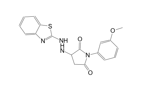 3-[2-(1,3-benzothiazol-2-yl)hydrazino]-1-(3-methoxyphenyl)-2,5-pyrrolidinedione