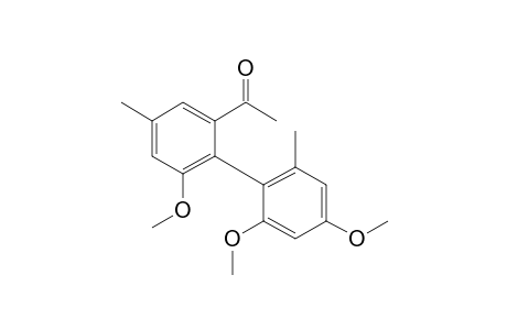 1-[2',4',6-Trimethoxy-4,6'-dimethyl-1,1'-biphenyl-2-yl]ethanone
