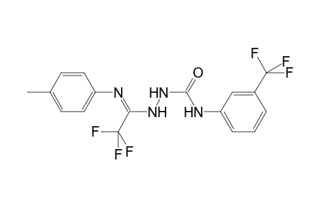 1-[2,2,2-trifluoro-N'-(4-methylphenyl)ethanimidamido]-3-[3-(trifluoromethyl)phenyl]urea
