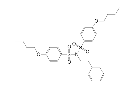 benzenesulfonamide, 4-butoxy-N-[(4-butoxyphenyl)sulfonyl]-N-(2-phenylethyl)-