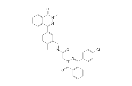 2-(4-(4-chlorophenyl)-1-oxo-2(1H)-phthalazinyl)-N-[2-methyl-5-(3-methyl-4-oxo-3,4-dihydro-1-phthalazinyl)benzyl]acetamide
