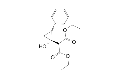 Diethyl 2-(1-Hydroxy-2-phenylcyclopropyl)malonate