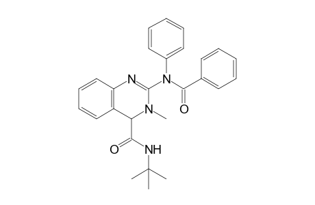 N-(tert-Butyl)-3-methyl-2-(N-phenylbenzamido)-3,4-dihydroquinazoline-4-carboxamide