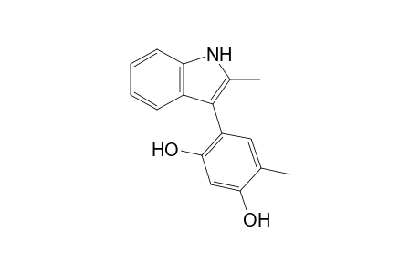 4-Methyl-6-(2-methyl-1H-indol-3-yl)-1,3-benzenediol