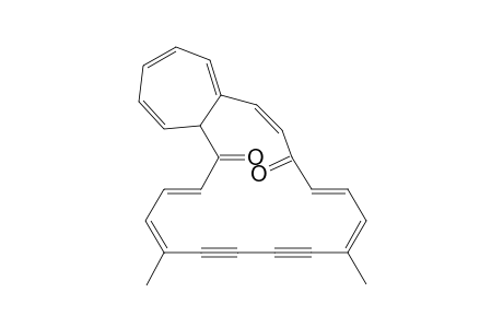 11,16-Dimethyl-12,13,14,15-tetrahydro-7,20-dihydro-1,6-methanbo[22]annulene-7,20-dione