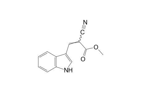 alpha-cyanoindole-3-acrylic acid, methyl ester