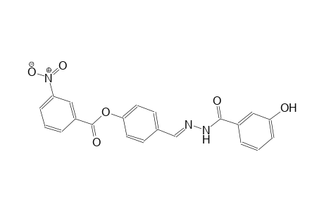 benzoic acid, 3-hydroxy-, 2-[(E)-[4-[(3-nitrobenzoyl)oxy]phenyl]methylidene]hydrazide