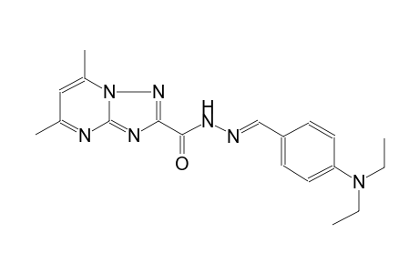 N'-{(E)-[4-(diethylamino)phenyl]methylidene}-5,7-dimethyl[1,2,4]triazolo[1,5-a]pyrimidine-2-carbohydrazide