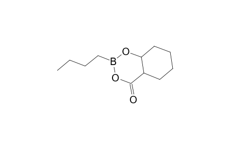Cyclohexanecarboxylic acid, 2-hydroxy-, monoanhydride with 1-butaneboronic acid, cyclic ester, cis-
