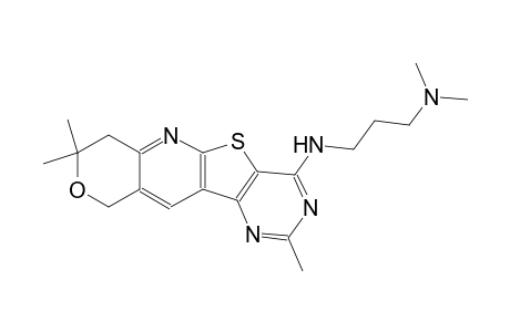 1,3-propanediamine, N~1~-(7,10-dihydro-2,8,8-trimethyl-8H-pyrano[3'',4'':5',6']pyrido[3',2':4,5]thieno[3,2-d]pyrimidin-4-yl)-N~3~,N~3~-dimethyl-