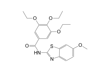 3,4,5-triethoxy-N-(6-methoxy-1,3-benzothiazol-2-yl)benzamide