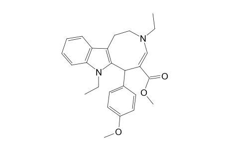 Methyl 3,7-Diethyl-6-(4-methoxyphenyl)-2,3,6,7-tetrahydro-1H-azocino[5,4-b]indole-5-carboxylate