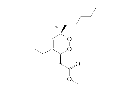 METHYL-(3R*,6S*,Z)-4,6-DIETHYL-3,6-EPIDIOXYDODECA-4-ENOATE