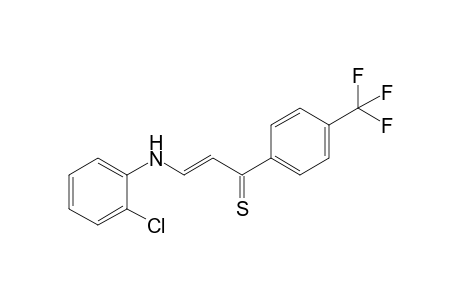 3-(2-Chloroanilino)-1-(4-trifluoromethylphenyl)prop-2-en-1-thione
