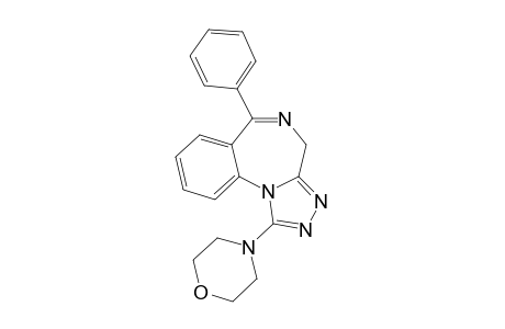 1-morpholin-4-yl-6-phenyl-4H-[1,2,4]triazolo[4,5-a][1,4]benzodiazepine