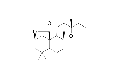 8.alpha.,13-epoxylabdano-20,2.beta.-lactone