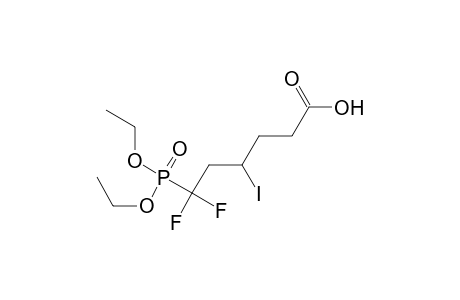 6-Diethoxyphosphoryl-6,6-bis(fluoranyl)-4-iodanyl-hexanoic acid
